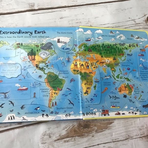 Usborne Look Inside Our World Lift the‎ flap hardcover book like new kids - Picture 8 of 10